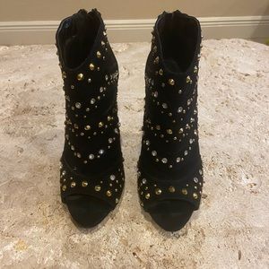 Bebe open toe booties.  Hardly worn-too small for me.